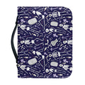 Tomb And Skeleton Pattern Print Leather Bible Cover