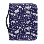 Tomb And Skeleton Pattern Print Leather Bible Cover