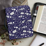Tomb And Skeleton Pattern Print Leather Bible Cover
