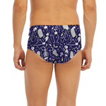 Tomb And Skeleton Pattern Print Men's Briefs