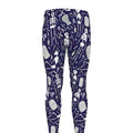 Tomb And Skeleton Pattern Print Men's Leggings