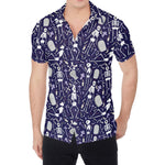 Tomb And Skeleton Pattern Print Men's Shirt