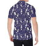 Tomb And Skeleton Pattern Print Men's Shirt