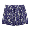 Tomb And Skeleton Pattern Print Mesh Shorts
