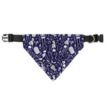 Tomb And Skeleton Pattern Print Over The Collar Dog Bandana