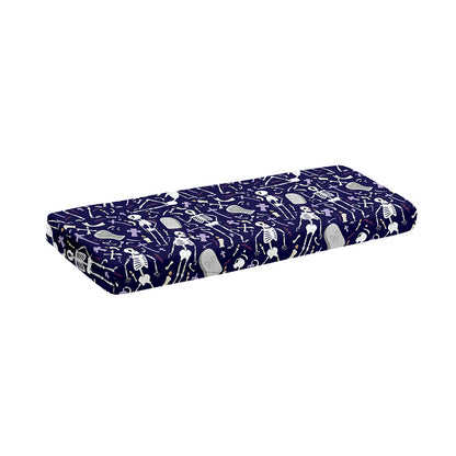 Tomb And Skeleton Pattern Print Piano Keyboard Cover