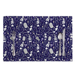 Tomb And Skeleton Pattern Print Placemat