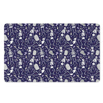 Tomb And Skeleton Pattern Print Polyester Doormat