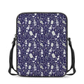 Tomb And Skeleton Pattern Print Rectangular Crossbody Bag