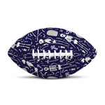 Tomb And Skeleton Pattern Print Rugby Ball