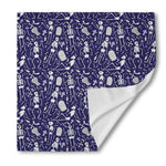 Tomb And Skeleton Pattern Print Silk Bandana