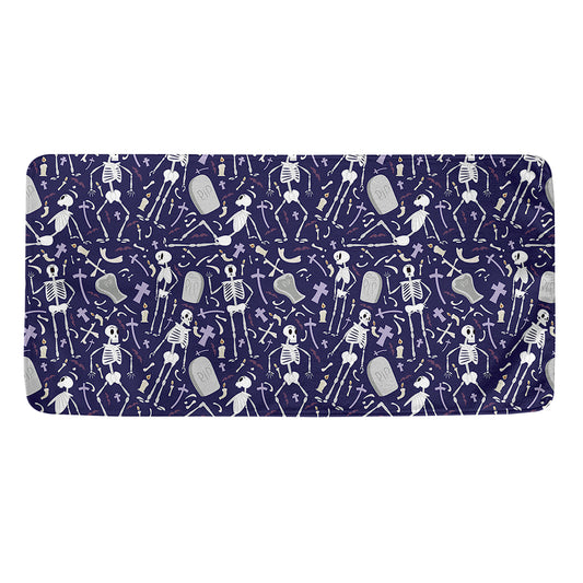 Tomb And Skeleton Pattern Print Towel