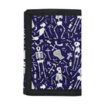 Tomb And Skeleton Pattern Print Trifold Wallet