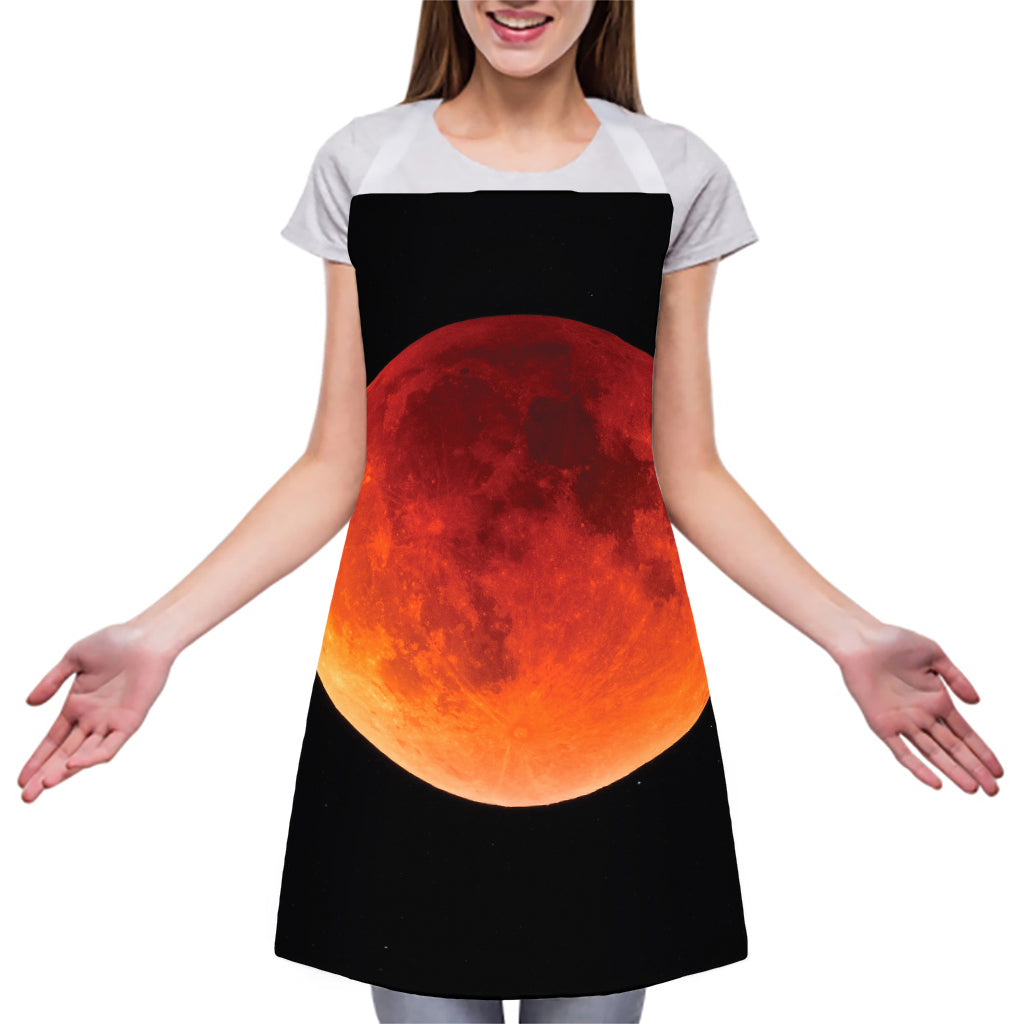 Total Lunar Eclipse Print Adjustable Apron
