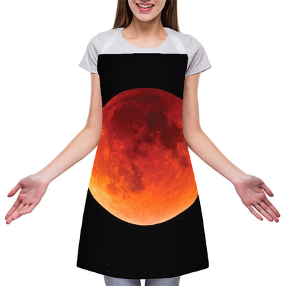 Total Lunar Eclipse Print Adjustable Apron