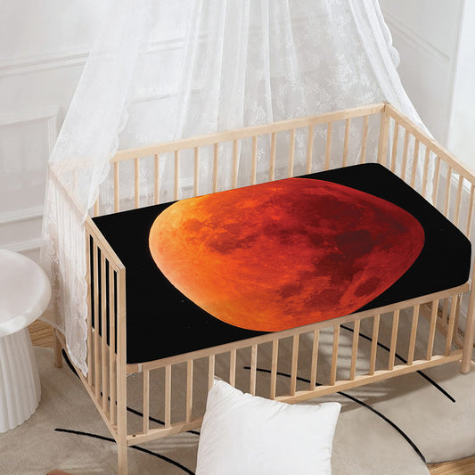 Total Lunar Eclipse Print Baby Crib Sheet