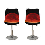 Total Lunar Eclipse Print Bar Stool Covers