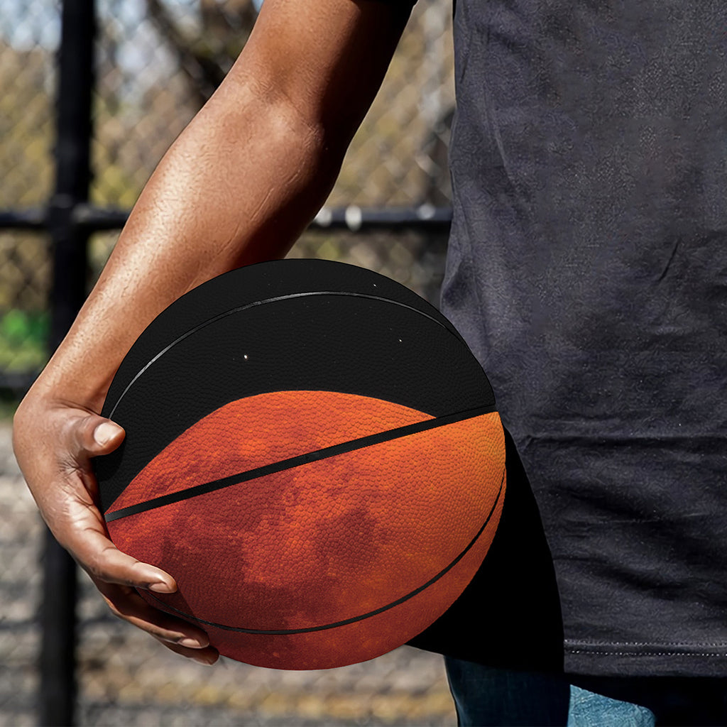 Total Lunar Eclipse Print Basketball