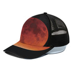 Total Lunar Eclipse Print Black Mesh Trucker Cap