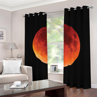 Total Lunar Eclipse Print Blackout Grommet Curtains