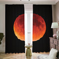 Total Lunar Eclipse Print Dimout Pencil Pleat Curtains