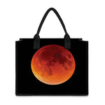 Total Lunar Eclipse Print Canvas Tote Bag