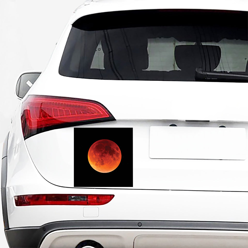 Total Lunar Eclipse Print Car Sticker