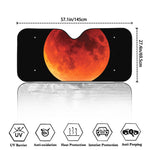 Total Lunar Eclipse Print Car Windshield Sun Shade