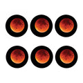 Total Lunar Eclipse Print Coaster Set