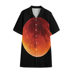 Total Lunar Eclipse Print Cotton Hawaiian Shirt