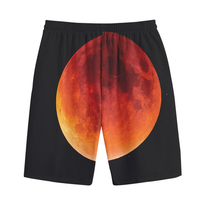 Total Lunar Eclipse Print Cotton Shorts