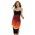 Total Lunar Eclipse Print Cross Back Cami Dress