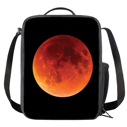 Total Lunar Eclipse Print Crossbody Lunch Bag