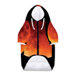 Total Lunar Eclipse Print Dog Zip Up Hoodie