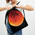 Total Lunar Eclipse Print Drawstring Backpack
