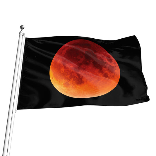 Total Lunar Eclipse Print Flag