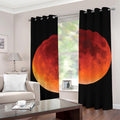 Total Lunar Eclipse Print Grommet Curtains