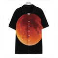Total Lunar Eclipse Print Hawaiian Shirt