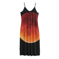 Total Lunar Eclipse Print Jersey Midi Cami Dress