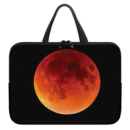 Total Lunar Eclipse Print Laptop Sleeve With Handle