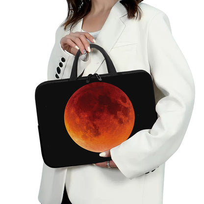 Total Lunar Eclipse Print Laptop Sleeve With Handle