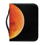 Total Lunar Eclipse Print Leather Bible Cover