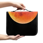 Total Lunar Eclipse Print Leather Bible Cover