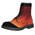 Total Lunar Eclipse Print Lace-Up Boots