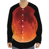 Total Lunar Eclipse Print Long Sleeve Baseball Jersey