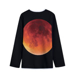 Total Lunar Eclipse Print Long Sleeve Short Coat
