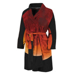 Total Lunar Eclipse Print Men's Bathrobe