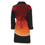 Total Lunar Eclipse Print Men's Bathrobe