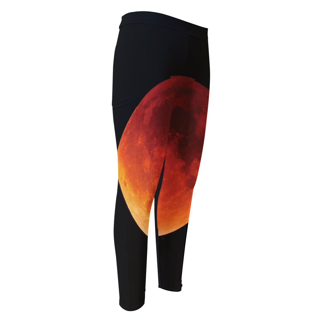 Total Lunar Eclipse Print Men's Compression Pants