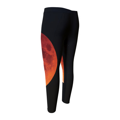 Total Lunar Eclipse Print Men's Compression Pants